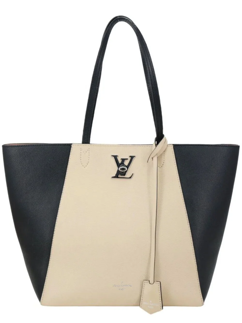Louis Vuitton  Lockme Cabas Leather Tote Bag Bicolor
